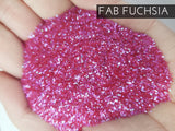 Fab Fuchsia Pink polyester glitter, .015 hex glitter, fine hot pink glitter for tumblers, affordable and fast glitter for tumblers, poly