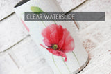 Red Poppy Waterslide image for glitter cups, clear waterslide image, ready to use waterslide, glitter tumbler supplies, red flowers for cups