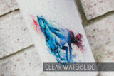 watercolor horse Waterslide, glitter tumbler horse decal, DIY tumbler , Glitter tumbler supplies, clear waterslide paper, Printed waterslide