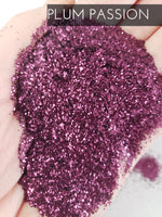 Plum Passion .015 hex poly glitter, affordable purple glitter for tumbler, fine polyester glitter, Dark purple glitter, wine, bordeaux