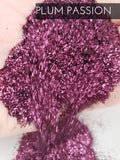 Plum Passion .015 hex poly glitter, affordable purple glitter for tumbler, fine polyester glitter, Dark purple glitter, wine, bordeaux