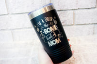 F bomb kind of mom, Sarcastic coffee cup, cuss a lot mom, insulated travel cup, f bomb mom, mom group drop out coffee cup, funny coffee mug