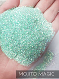 Mojito Magic green .015 iridescent glitter, tumbler making glitter, tumbler making supply,mint green glitter
