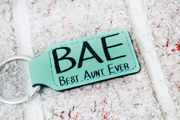 Bae, Best Aunt Ever Gift idea, Bae keychain, custom key chain gifts, best auntie ever gift ideas, personalized keychains, key chain gifts