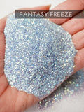 Fantasy Freeze light blue polyester glitter, .015 hex glitter, fine blue glitter for tumbler, affordable and fast glitter for tumblers, poly
