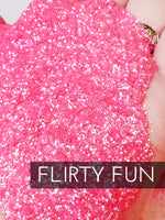 Flirty Fun hot Pink polyester glitter, .015 hex glitter, fine hot pink glitter for tumblers, affordable and fast glitter for tumblers, poly