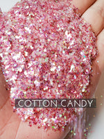 Cotton Candy .040 iridescent glitter, tumbler making glitter, tumbler making supplies, glitter for cup, Light Pink Glitter, mini chunky pink