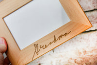 Custom Handwriting Frame, 4x6 picture frame, Memorial Gift Ideas, personalized photo frame, Memorial Frame Gift, In loving memory