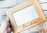 Custom Handwriting Frame, 4x6 picture frame, Memorial Gift Ideas, personalized photo frame, Memorial Frame Gift, In loving memory