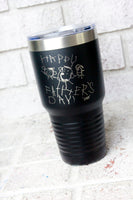 30 ounce custom drawing tumbler, gifts for dad from kids, personalized gift idea, handwritten gift, grandparent gift, kid's drawing gift