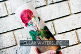 Red Rose Waterslide decal for Glitter cup, ready to use waterslide decal, clear waterslide for tumbler, Rose decal, Beauty and the Beast cup