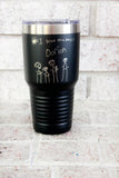 30 ounce custom engraved tumbler, gifts for dad from kids, personalized gift, handwritten gift, handwritten gift ideas, personalized gift