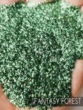 Fantasy Forest cosmetic .015 hex poly green halo glitter, tumbler making glitter, fine polyester glitter, green Holo tack it glitter