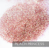 Peach Princess .015 iridescent glitter, tumbler making glitter, tumbler making supplies, glitter for cup, peach glitter, sherbert glitter