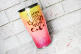 Living that soccer mom life custom glitter cups, Pink orange and yellow glitter cup, personalized tumblers, travel cup, insulated travel cup