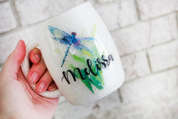 Personalized 10 Oz Insulated Coffee Mug, Custom Name on Back, Cute Travel  Mug, Coffee Lover Gift, Coffee a Hug in a Mug for Your Brain 
