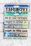 Pool Rules Outdoor Metal Sign, Summer Yard Signs, Indoor/outdoor metal signs, pool rules pool house decor, pool deck decorations, patio sign