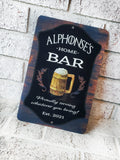 Home Bar indoor outdoor metal signs, 2021 Father's day Gifts, serving whatever you brought, metal home sign, tin signs for indoor or outdoor
