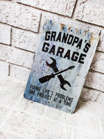 Papa's Garage, 2021 Father's day Gifts, Best Grandpa gifts, dad's