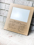Handwritten Recipe card Frame, picture frame, personalized photo frame, sentimental gift idea, handwritten recipe gift ideas