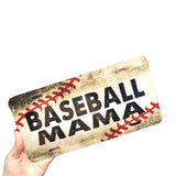 Baseball Mama License Plate, Front baseball mom vanity plate, Custom License Plate, baseball car plate, Little League Baseball vanity plate