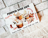 Pumpkin Spice Autumn Metal Sign, Coffee Bar sign for fall, hot chocolate bar, metal sign, Fall signs home decor, autumn harvest coffee sign