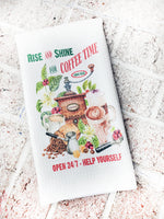 Rise and Shine, Coffee Time tea Towel, Coffee Kitchen Decor, Decorative tea towels, oven handle towels, coffee bar towels, microfiber towel