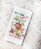 Rise and Shine, Coffee Time tea Towel, Coffee Kitchen Decor, Decorative tea towels, oven handle towels, coffee bar towels, microfiber towel