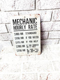 Mechanic Rules Metal Sign, Indoor/Outdoor metal signs, Garage Gifts, Gifts for him, Funny Metal Signs, Garage Decor, Metal Signs, funny gift
