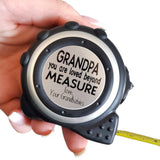 Grandpa tape measure, loved beyond measure, personalized tool gifts, Father's Day 2022, Personalized tape measure, papa tape measure 16 ft