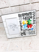 Autism Awareness Frame, frame keepsake, Autism Mom, Special Education teacher gift, Therapist Gift, Autism keepsake frame, puzzle piece