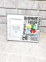 Autism Awareness Frame, frame keepsake, Autism Mom, Special Education teacher gift, Therapist Gift, Autism keepsake frame, puzzle piece