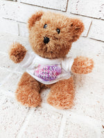 Prayer Bear Custom teddy, pray on it, over it, through it, Confirmation gifts for her, girl gifts for confirmation, custom plush bear