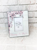 Mommy & me frame, Pink flower frame, beautiful mother's day frame, mothers day gits, mother and daughter gifts,  Personalized picture frame