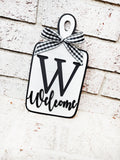 Welcome Wood Sign, 3D wood sign, Rustic Farmhouse, black and white home decor, farmhouse kitchen, small decorative cutting board