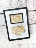 Mom Puzzle Piece, Holds us together, Mother's Day gifts, Gifts for Mom, Personalized gifts, Small wall decor, Custom mom gifts, puzzle piece