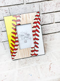 Baseball frame, softball frame, baseball coach gift, team gift, father's day frame, hit a homerun, baseball family, dad to both frame