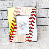 Baseball frame, softball frame, baseball coach gift, team gift, father's day frame, hit a homerun, baseball family, dad to both frame