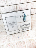Baptism Frame, Christening Frame for Boys, Dedication Frames, Confirmation Frame, Sacrament frames, boy Baptism frame, first holy communion