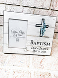 Baptism Frame, Christening Frame for Boys, Dedication Frames, Confirmation Frame, Sacrament frames, boy Baptism frame, first holy communion