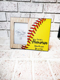 Softball Dad, Father's Day Gift, Frames for Dad, Picture frame, coaches gift, softball gifts, custom frame, youth sports, Father's Day Frame