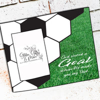 Soccer Dad, Soccer coach gifts, Soccer Frame, Father's day gifts, When God gave me you, best dad gifts, best dad soccer frame, Picture frame