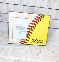 Softball Coach Gift, 2022 softball Season, Softball team gifts, Softball picture frame, personalized softball frame, custom softball frame