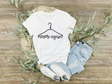 Never again, coat hanger t shirt, pro roe 1973, keep abortions safe, pro choice t shirt, custom pro roe shirt, women's rights shirt, t shirt