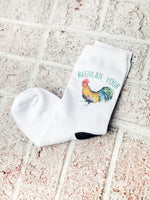 Regulate your Cock socks, Pro Choice socks, Regulate your rooster, Pro Roe unisex socks, 100% polyester socks, pro choice, women' rights