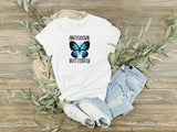 Antisocial butterfly, introvert, custom t shirt, sarcastic t's, custom shirts for her, antisocial apparel, funny shirt for her, sassy tees