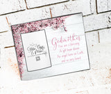 Godmother is a blessing, Godparent gifts, Baptism frames, Godparent frame, Godmother picture frame, Christening photo frame, Be my Godmother