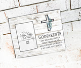Godparent gifts, Godparent picture frames, Gifts for the Godparents, Godfather gift, frames for Baptism, Picture frame gifts, Religious gift