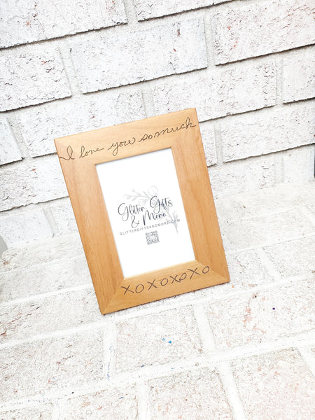 Handwritten Photo Frame Handwritten Gift, handwritten recipe, handwritten letters, handwriting ...