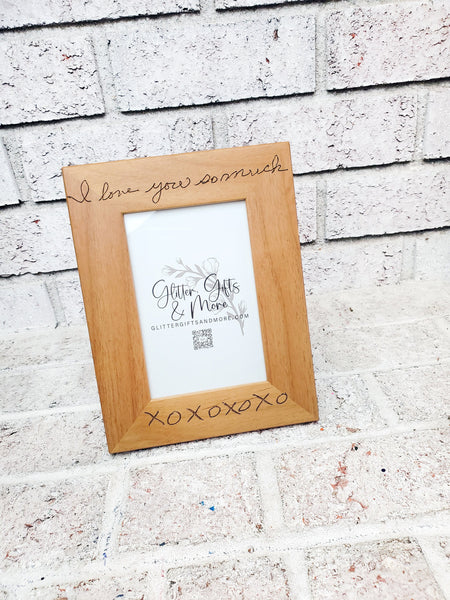 Handwritten Photo Frame Handwritten Gift, handwritten recipe, handwritten letters, handwriting ...